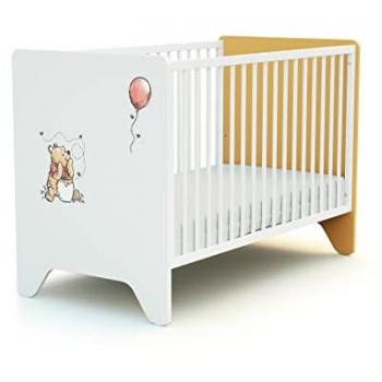 Cuna de Madera Disney Exploring Winnie Amarillo 60 x 120 cm