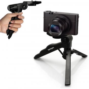 igadgitz 2 en 1 Mano Estabilizador Mini Ligera Trípode de Mesa para Fujifilm Cámara Compacta XQ1, XQ2, X30, X100S, X100T X-A2, X-E2, X-M1, X-T1, X-T10, X-Pro1