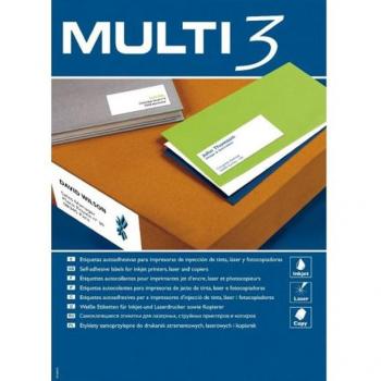 Etiquetas para Impresora MULTI 3 10499 Blanco 100 Hojas 99,1 x 57 mm