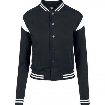 Urban Classics Women's Inset Teddy College Sweat Jacket