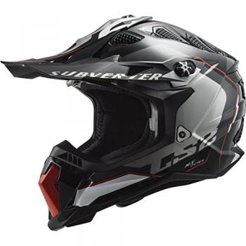 LS2 Casco de Cross MX700 SUBVERTER Arched Plata-Titanio, casco de motocross Subverter Arched gris titanio 06 L
