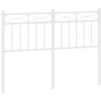 Cabecero de metal blanco 120 cm
