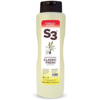 Agua de Colonia S3 Classic Fresh 750 ml (600 ml + 150 ml Extra)