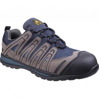 Amblers Safety FS34C Metal Free Lightweight Lace Up Safety Trainer Blue Size 10