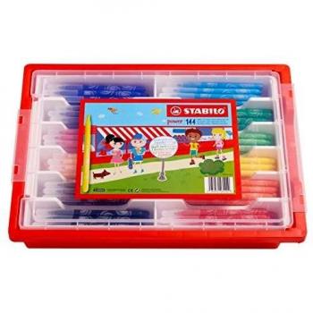 Estuche Escolar de 144 Rotuladores STABILO Power - Colores Surtidos
