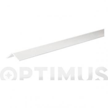 Perfil Ángulo PVC Satinado Blanco 2.6 m 10 x 10 x 1 mm