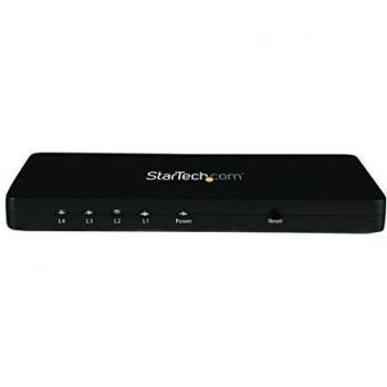 StarTech 4-Port 4K HDMI Video Splitter - Aluminum Housing - 1x4 HDMI Splitter @ 30Hz