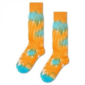 Calcetines Happy Socks Just Bee Crew naranja azul EU 41-46