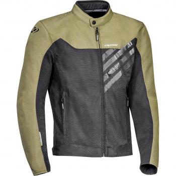 Ixon Chaqueta de Moto Orion Textil Negra y Marrón con características de protección, impermeabilidad, transpirabilidad y diseño ergonómico