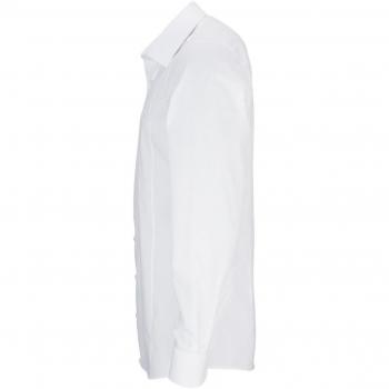 Camisa de negocios OLYMP Level Five body fit, blanca, talla 38, 97% algodón, 3% elastolefina, manga larga