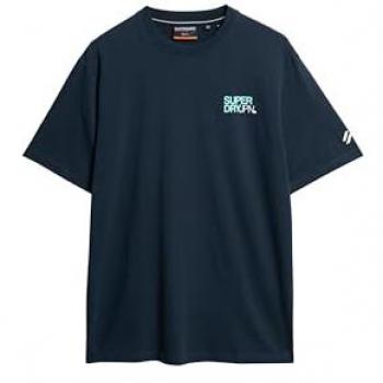 Camiseta Superdry de manga corta Sportswear Logo Loose color azul marino, talla S