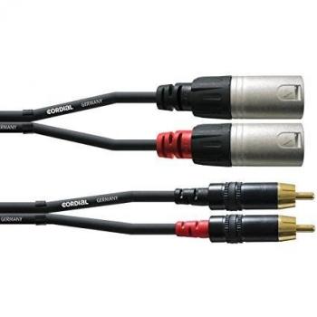 Cordial CFU 1.5 MC XLR to RCA Audio Adapter Cable - 1.5m Black
