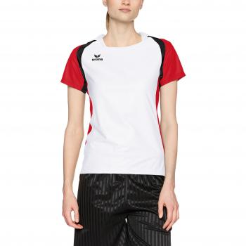 Erima GmbH Razor 2.0 Camiseta, Mujer, Blanco/Rojo/Negro, 34