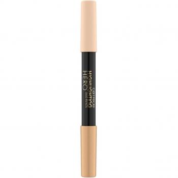 Catrice Highlighting Hero Duo Pencil 010 Sunlight 2.4g - Brightening pencil for face and eyes, shade 010 - Sunlight, weight 2.4 grams