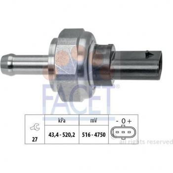 Sensor de presión de gas de escape FACET 25.0002, tipo: sensor, características: mide la presión en el sistema de escape del motor, compatible con diversas marcas y modelos de vehículos, diseño compacto y resistente a altas temperaturas
