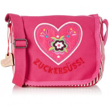 Adelheid Zuckersüss Kindergartentasche - Bolso de las muchachas de tela niña, color rojo, talla 16x20x7 cm