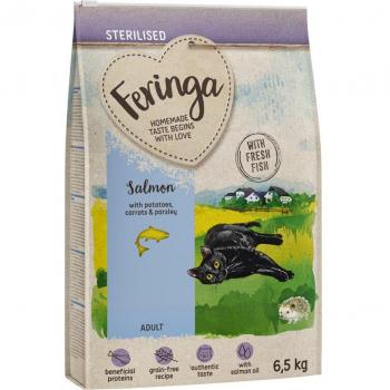 Feringa Adult Sterilised con Salmón - Pienso para Gatos Esterilizados, 6.5 kg (Incluye 1 kg Gratis)