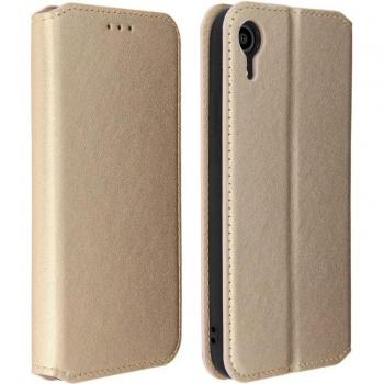 Funda iPhone XR libro billetera función soporte - Oro