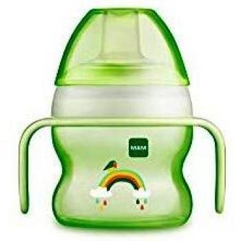 MAM Vaso Starter Cup D119 - Vaso de Aprendizaje con Boquilla y Asas Antideslizantes para Bebés a partir de 4 meses 150ml - Neutro