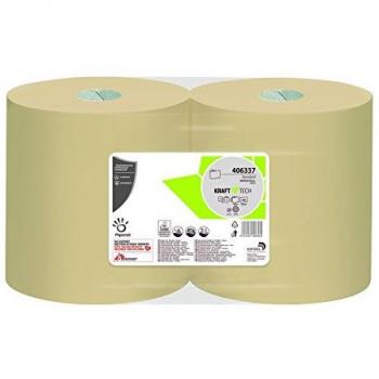 Papernet Bobinas Industriales de Recambio, Color Beige - Paquete de 2 x 2669 gr - Total: 5338 gr