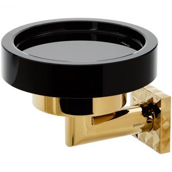 Pomdor - Jabonera Coco pvd Oro- Negro Heritage