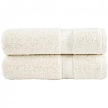 Toallas de ducha SOLUND 2 piezas Crema 70x140 cm 600g/m²