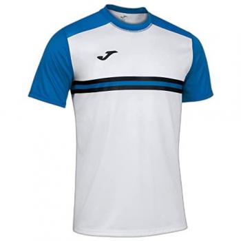 Camiseta manga corta hombre Hispa IV blanca royal Joma