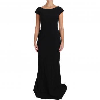 Dolce & Gabbana Black Stretch Fit Flare Gown Maxi - IT36 | XS, Size: 3XS