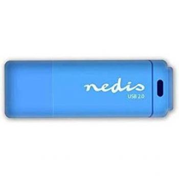 NEDIS Unidad Flash Unidad Flash USB 2.0 | 32 GB | Lectura a 12 Mbps/Escritura a 3 Mbps | Azul 16 GB