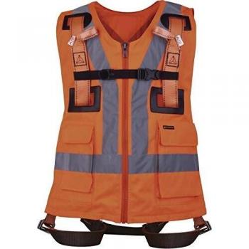 Delta plus arnes sist.anticaida - Arnes chaleco 2 punto anclaje 2 placa naranja talla xxl