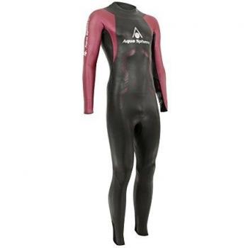 Aqua Sphere Challenger del hombre triatlón traje, hombre, color negro/rojo, tamaño Medium