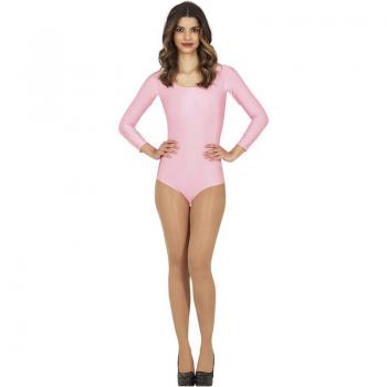 Body o Maillot Rosa manga larga para mujer