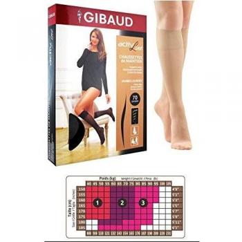 Gibaud Calcetines Activline Beige 70D talla 3