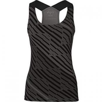Asics Focus GPX Tank Camiseta de Tirantes, Mujer, Negro