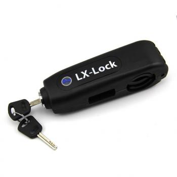 Lenin LX-Lock - Candado cerradura antirrobo de palanca de freno, candado de seguridad para motocicleta o ciclomotor, color negro