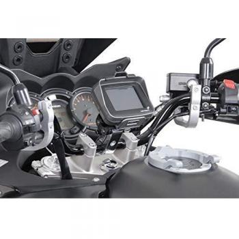 SW-MOTECH GPS mount with handlebar clamp For Ø 22 mm handlebar. Vibration-damped. Silver. | GPS.00.308.10001/S
