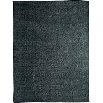Alfombra rectangular gris DUNES de algodón lavado artesanal 160x230 THE DECO FACTORY
