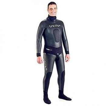 Traje Húmedo de Pesca Submarina Spetton Supra SCT 7 mm Negro Grande Unisex-Adulto