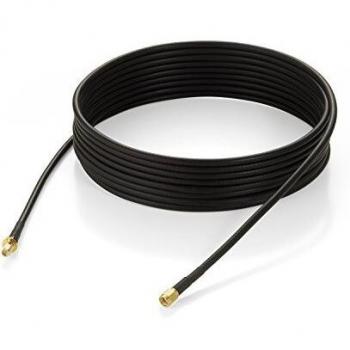 LevelOne 3m RPSMA Plug -> RPSMA Jack Antenna Cable - Cable de red Negro