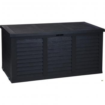 Caja de almacenaje de jardín ProGarden con ruedas gris oscuro 300 L