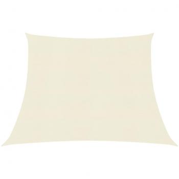Toldo de vela HDPE crema 160 g/m² 3/4x3 m