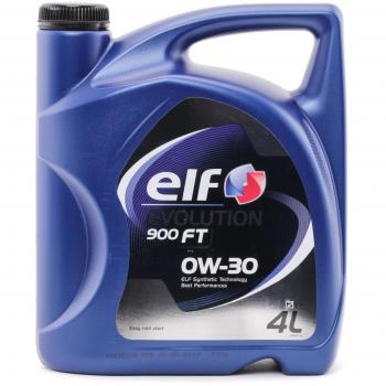 Aceite de motor ELF Evolution 900 FT 0W-30, sintético, capacidad 4L, compatible con VW, AUDI y MERCEDES-BENZ