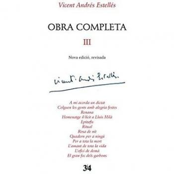 Obra completa III Vicent Andrés Estellés