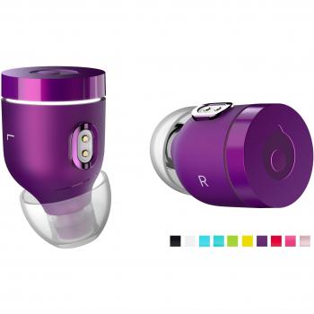 Air by crazybaby (NANO) Auriculares inalámbricos Bluetooth originales con cápsula de carga, compatible con Bluetooth 5.0, con batería que dura un día y micrófono, color violeta