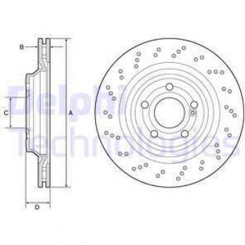 Disco de freno DELPHI BG4920C