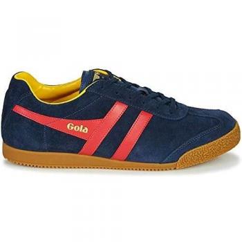 Gola Harrier Suede Sneakers - Multi-Color Marine Blue/Red/Yellow, EU Size 45
