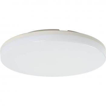 Plafón LED redondo Artin de PRIOS, 28 cm, con sensor, moderno, blanco, hecho de plástico para cuarto de baño (1 llama)