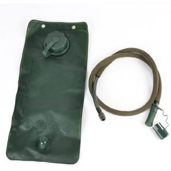 Military Traveling Army Green 2.5L Drinking Water Bag w Hose