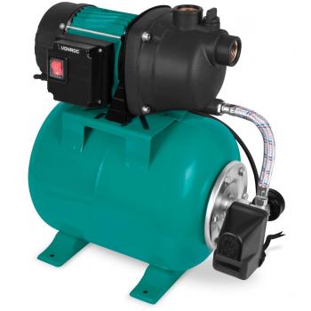 VONROC Bomba hidrofórica / conjunto hidrofórico con presostato - 800W - 3300l/h - Depósito de 19L - Carcasa de la bomba de plástico