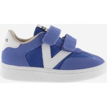 Victoria Children's Nylon Sneakers with Suede Accents and Double Velcro Closure